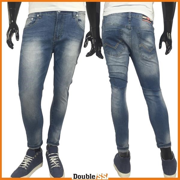 Pantaloni Jeans da Uomo 98% Cotone Slim Fit elegante con tasche elasticizzato
